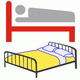 MG: postel; lůžko